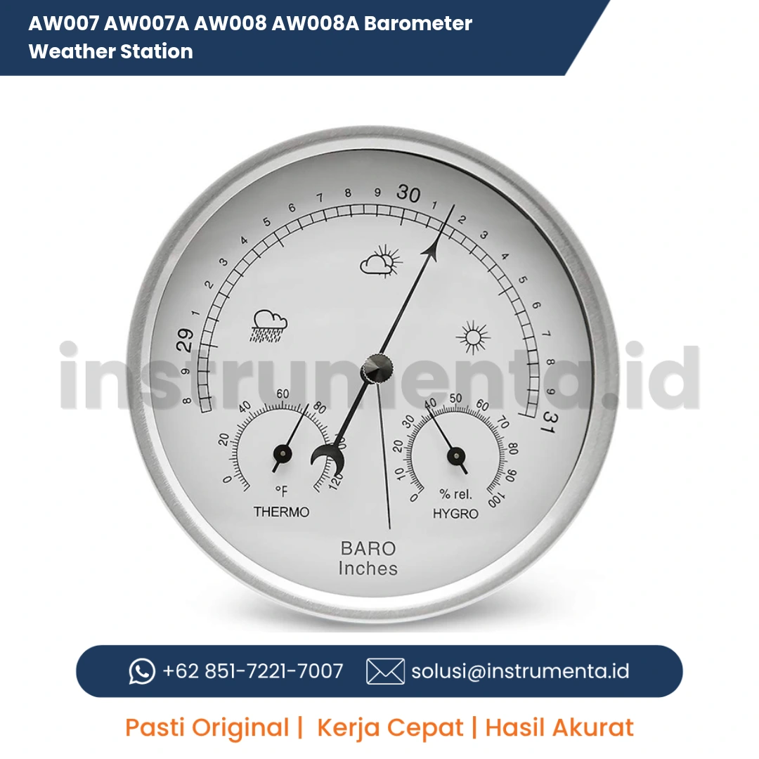 Official Supplier AW007 AW007A AW008 AW008A Barometer Weather Station Alat Monitor Cuaca Digital Nirkabel Seri Profesional